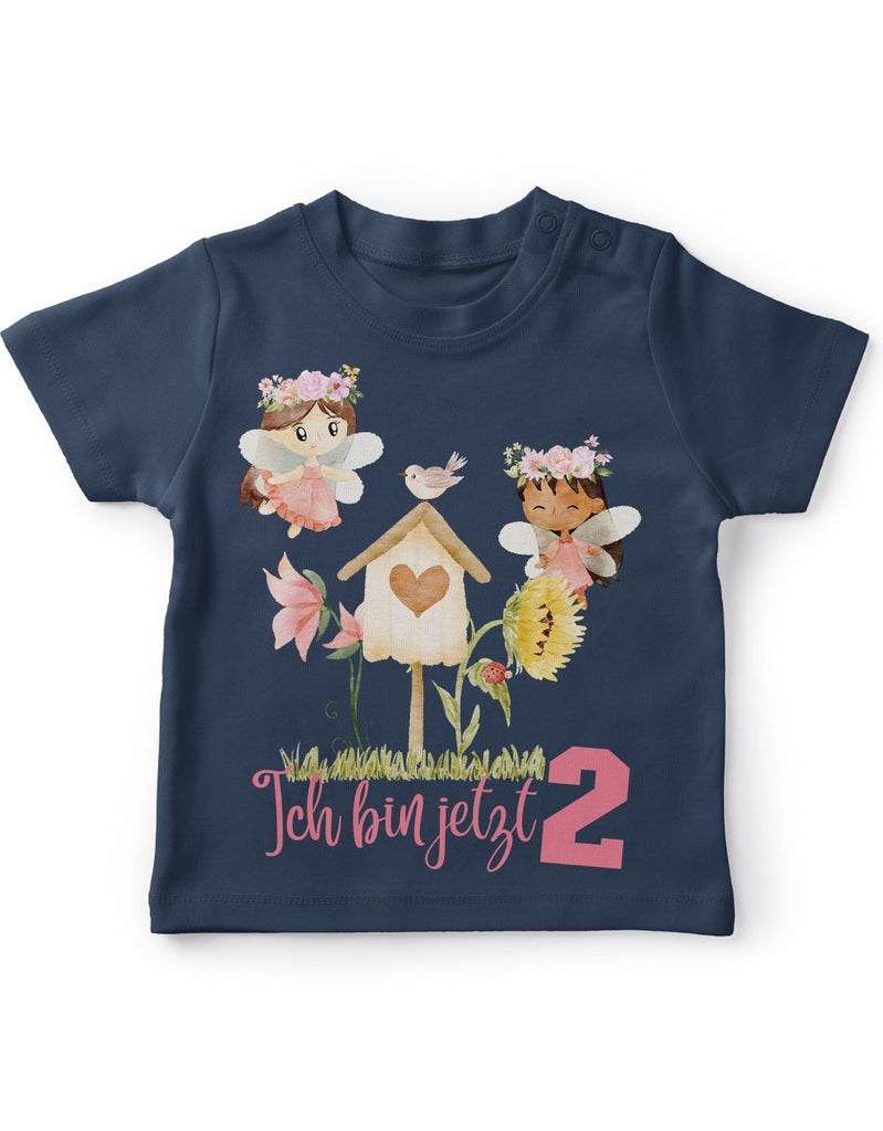 Baby / Kinder T-Shirt mit Spruch Ich bin jetzte Zwei 2 Fee - von Mikalino