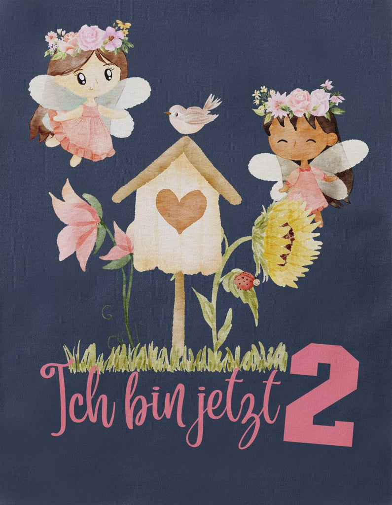 Baby / Kinder T-Shirt mit Spruch Ich bin jetzte Zwei 2 Fee - von Mikalino