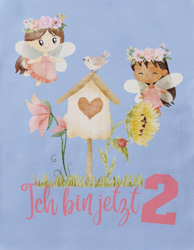 Baby / Kinder T-Shirt mit Spruch Ich bin jetzte Zwei 2 Fee - von Mikalino