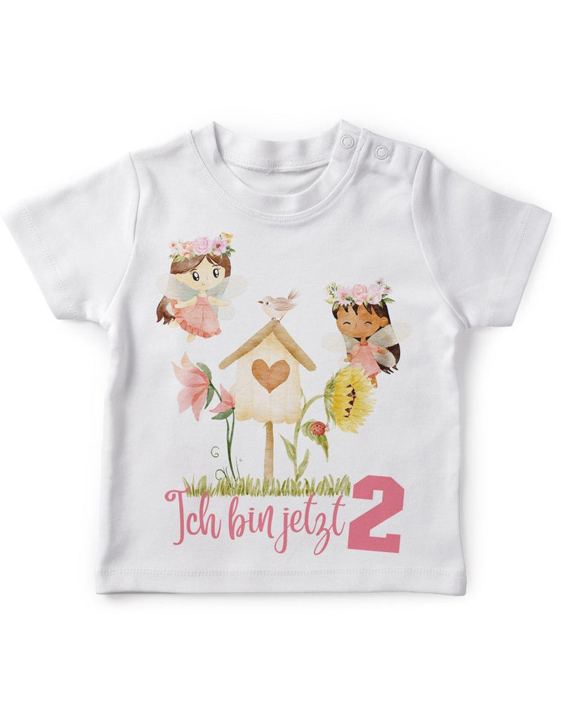 Baby / Kinder T-Shirt mit Spruch Ich bin jetzte Zwei 2 Fee - von Mikalino