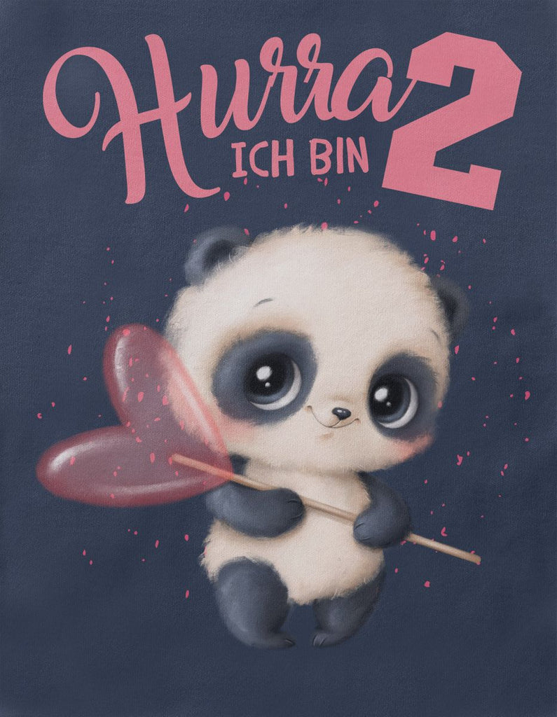 Baby / Kinder T-Shirt mit Spruch Ich bin Zwei 2 süßer Waschbär - von Mikalino