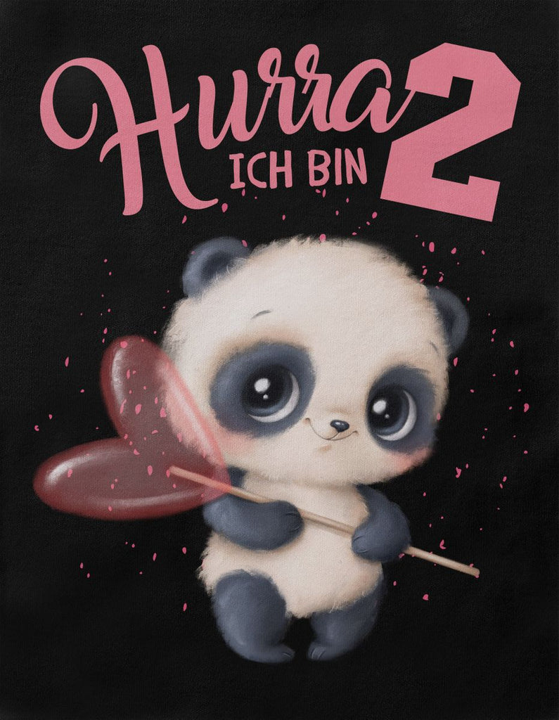 Baby / Kinder T-Shirt mit Spruch Ich bin Zwei 2 süßer Waschbär - von Mikalino