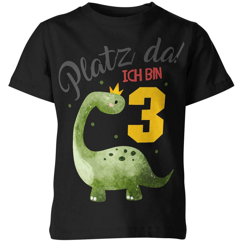 Kinder T-Shirt Platz Da ich bin Drei 3 Dinosaurier mit Krone - von Mikalino