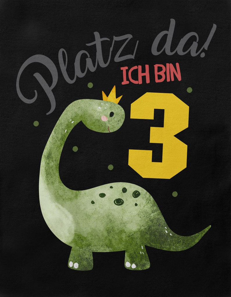 Kinder T-Shirt Platz Da ich bin Drei 3 Dinosaurier mit Krone - von Mikalino