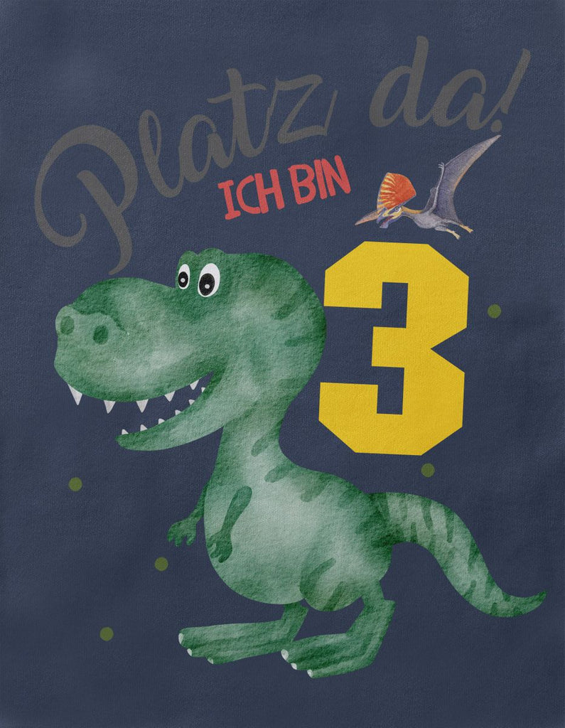 Kinder T-Shirt Platz Da ich bin Drei 3 Dinosaurier T-Rex mit Flugsaurier - von Mikalino