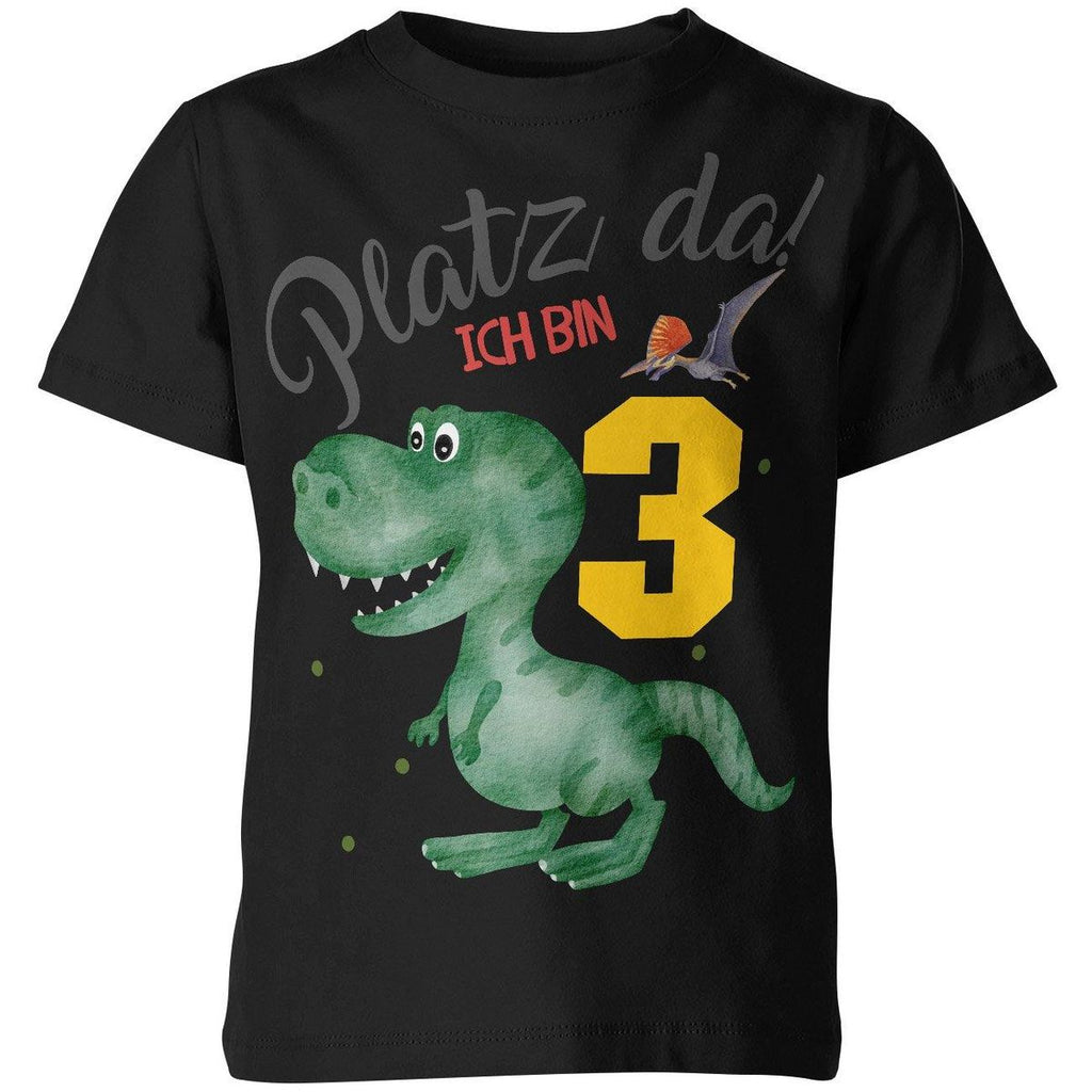 Kinder T-Shirt Platz Da ich bin Drei 3 Dinosaurier T-Rex mit Flugsaurier - von Mikalino