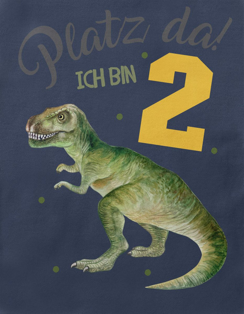 Baby / Kinder T-Shirt mit Spruch Platz Da ich bin Zwei 2 Dinosaurier T-Rex - von Mikalino