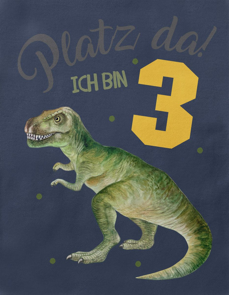 Kinder T-Shirt Platz Da ich bin Drei 3 Dinosaurier T-Rex - von Mikalino