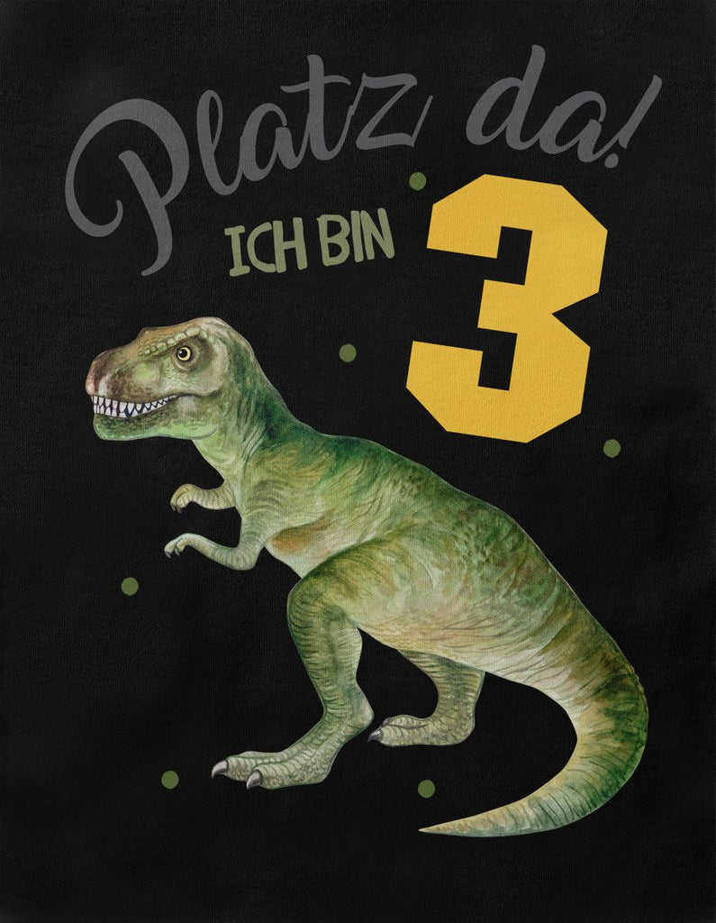 Kinder T-Shirt Platz Da ich bin Drei 3 Dinosaurier T-Rex - von Mikalino