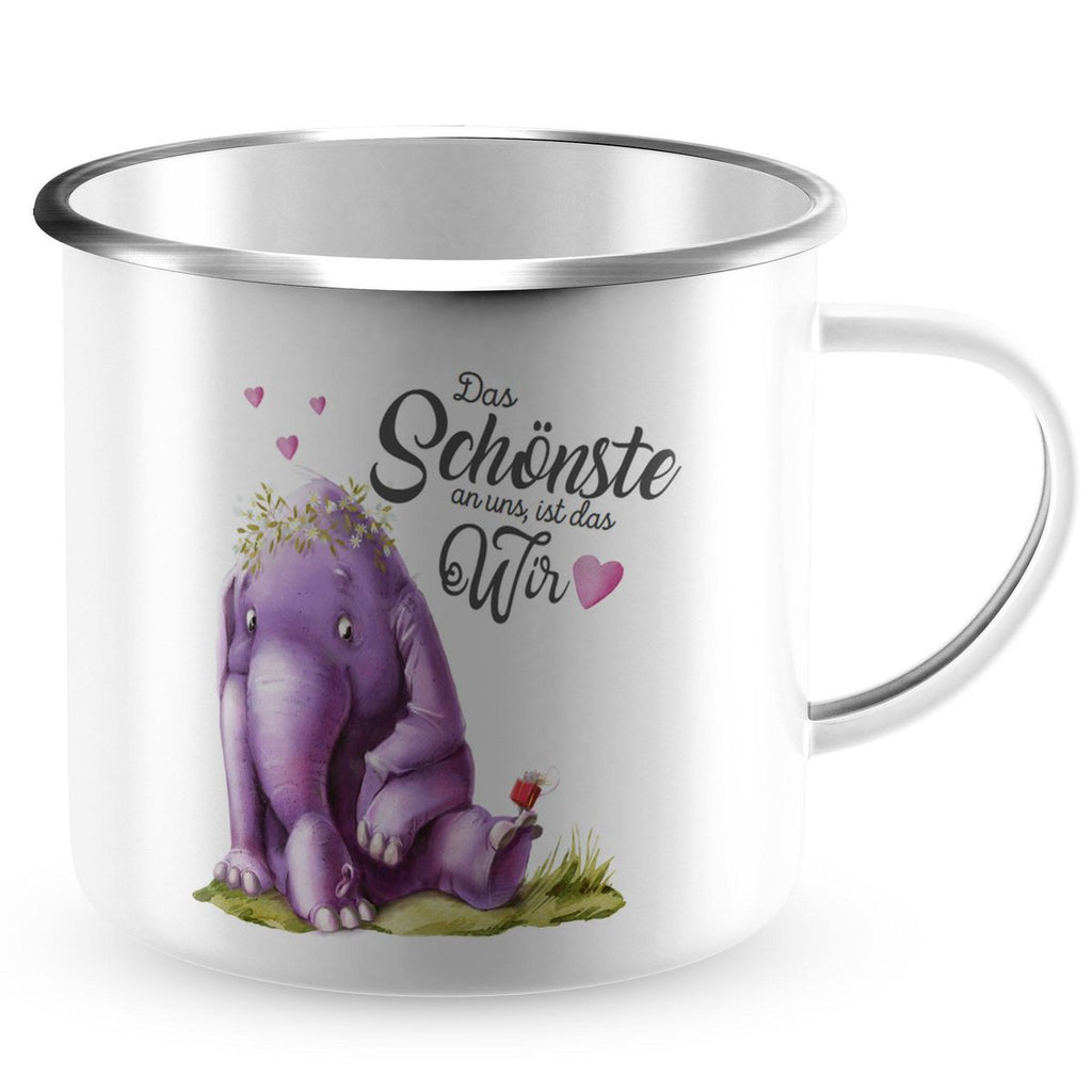 Emaille Tasse Das Schönste an uns, ist das Wir - von Mikalino