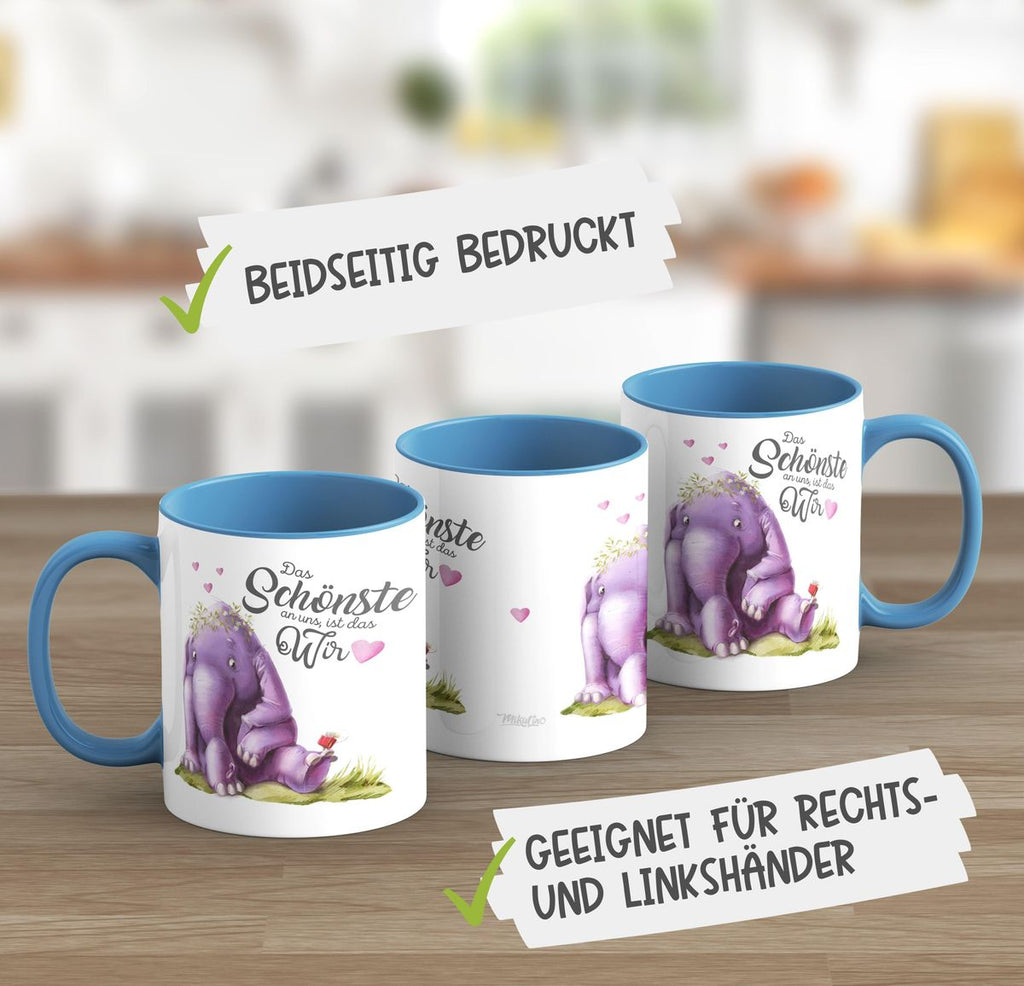 Keramik Tasse Das Schönste an uns, ist das Wir - von Mikalino