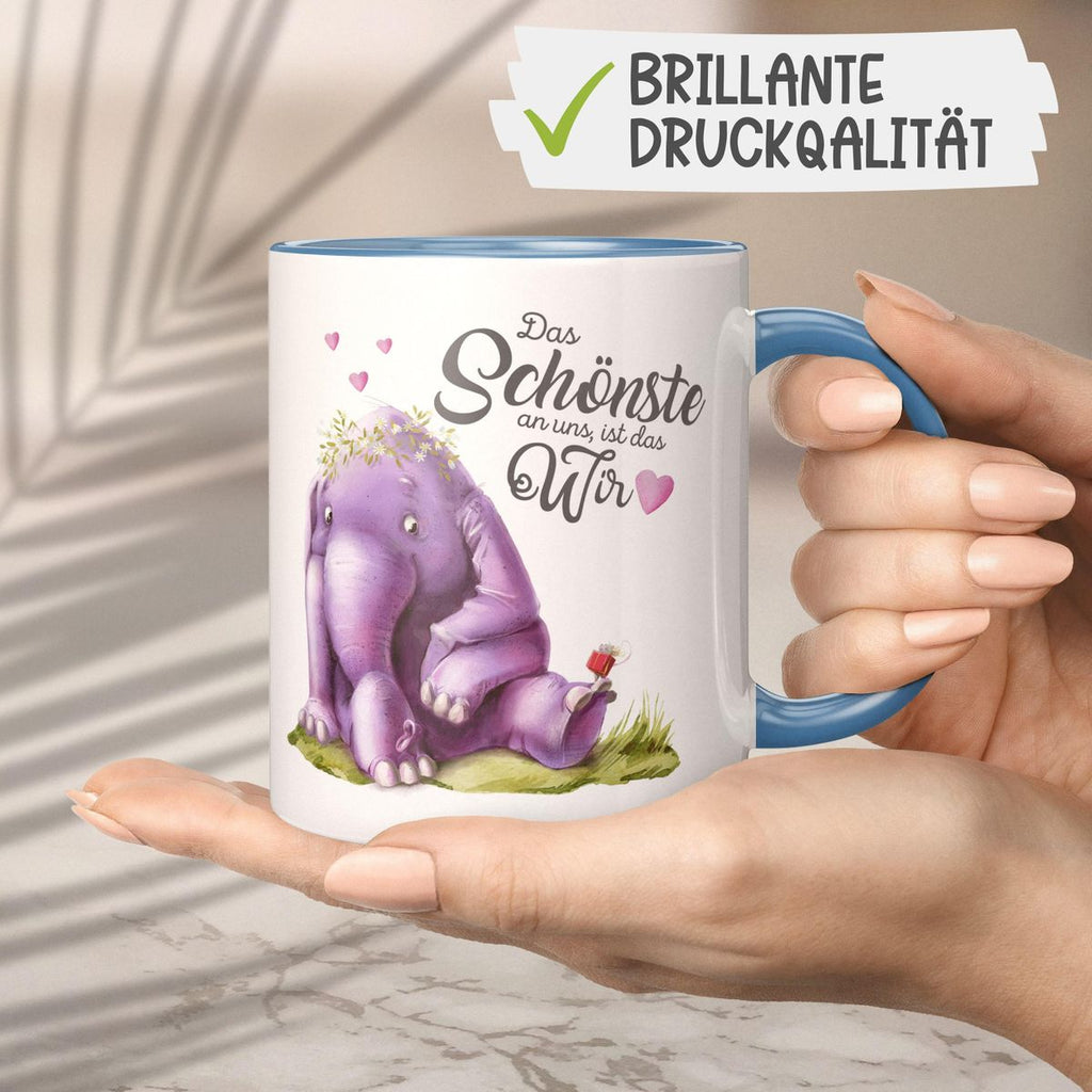 Keramik Tasse Das Schönste an uns, ist das Wir - von Mikalino