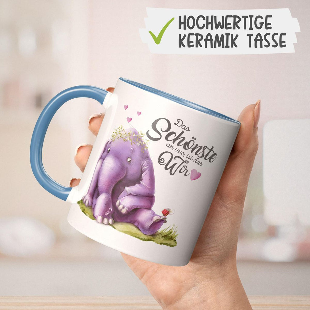 Keramik Tasse Das Schönste an uns, ist das Wir - von Mikalino