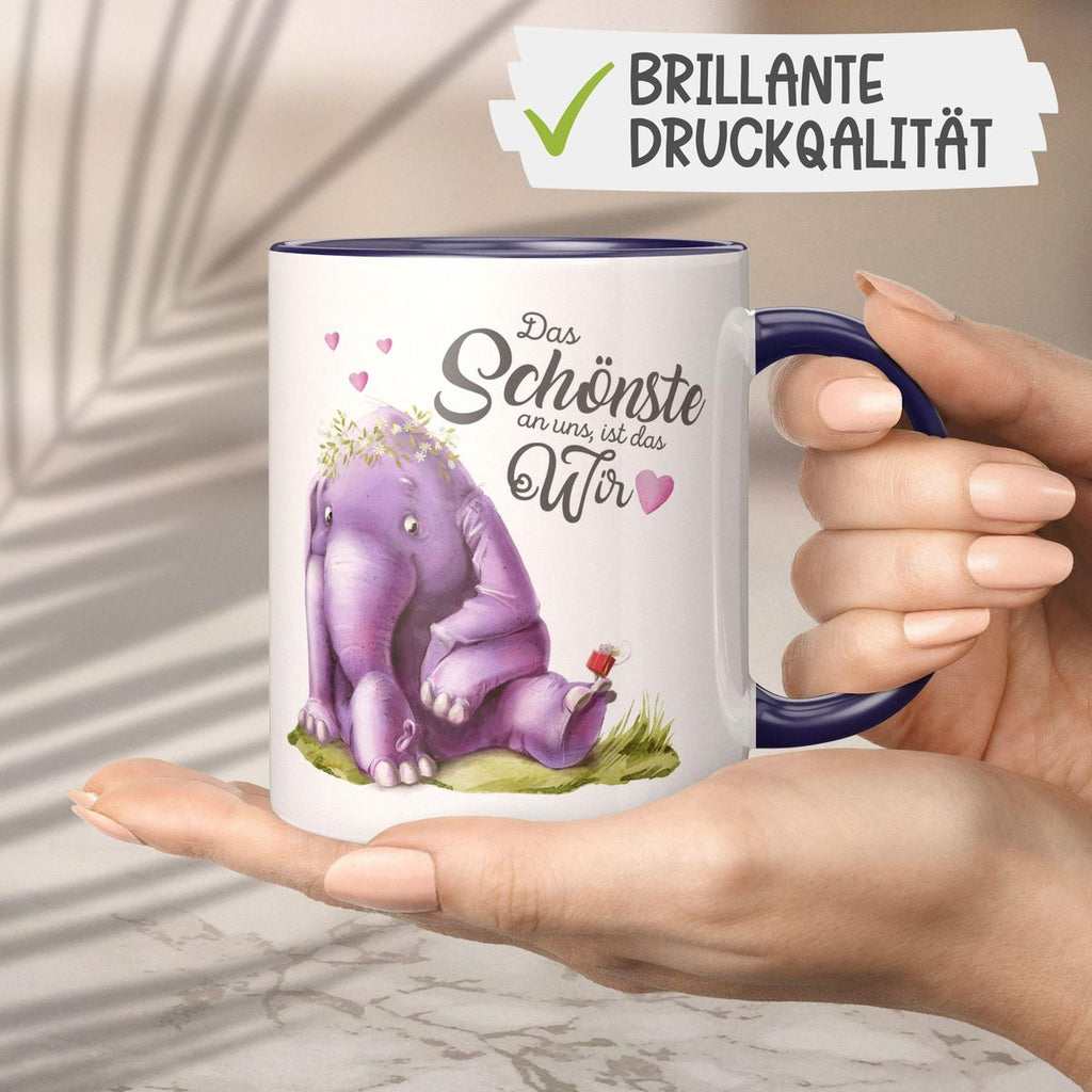 Keramik Tasse Das Schönste an uns, ist das Wir - von Mikalino