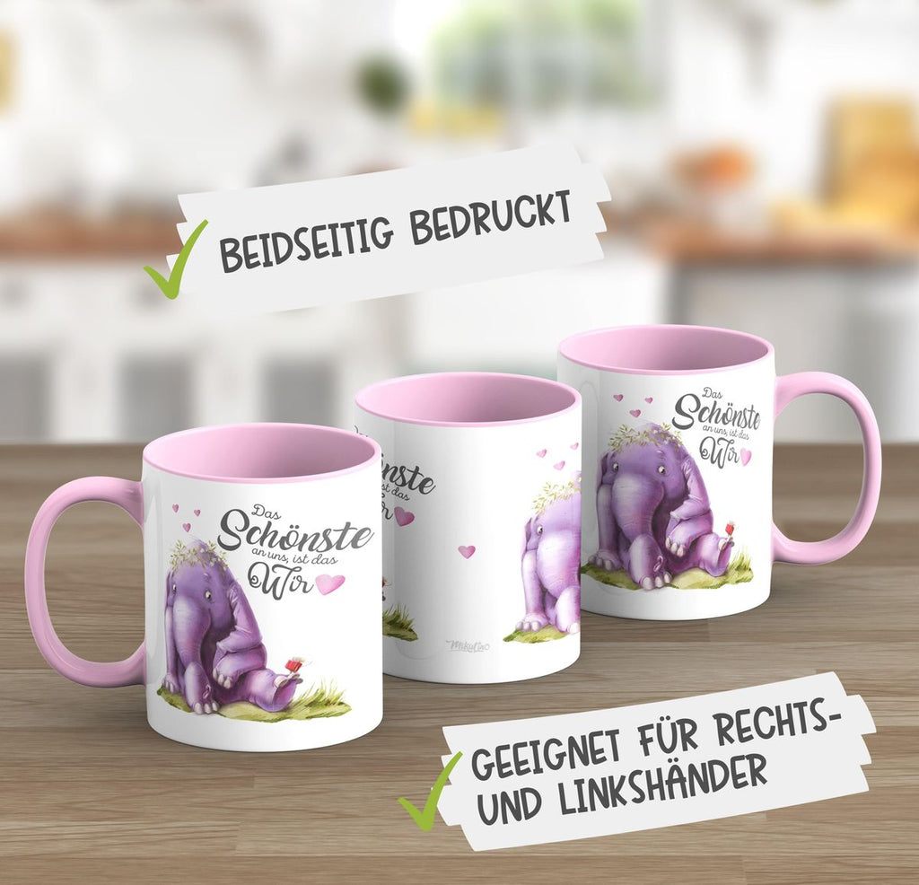 Keramik Tasse Das Schönste an uns, ist das Wir - von Mikalino