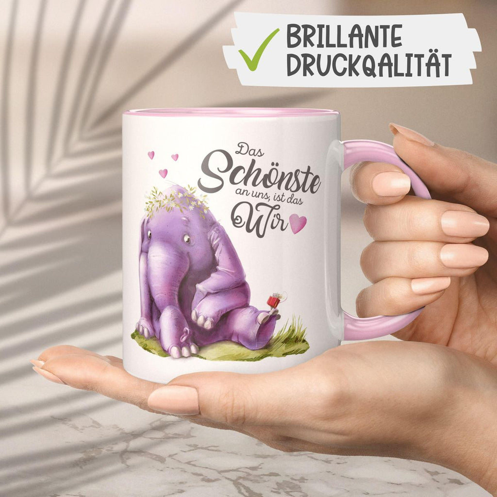 Keramik Tasse Das Schönste an uns, ist das Wir - von Mikalino