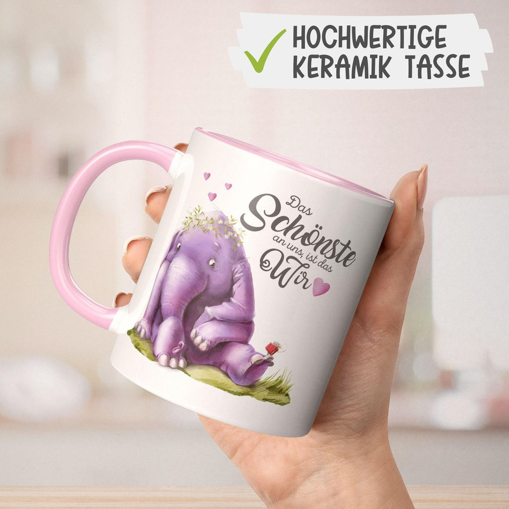 Keramik Tasse Das Schönste an uns, ist das Wir - von Mikalino