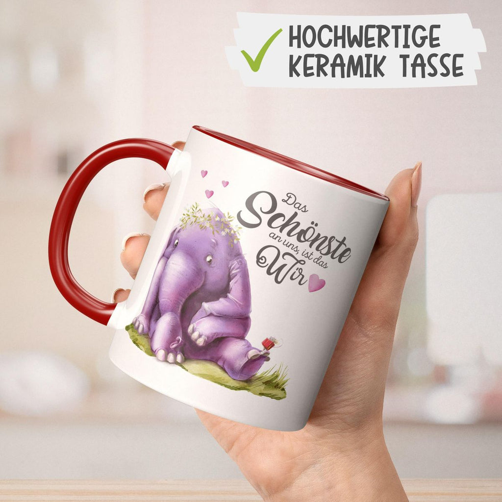 Keramik Tasse Das Schönste an uns, ist das Wir - von Mikalino