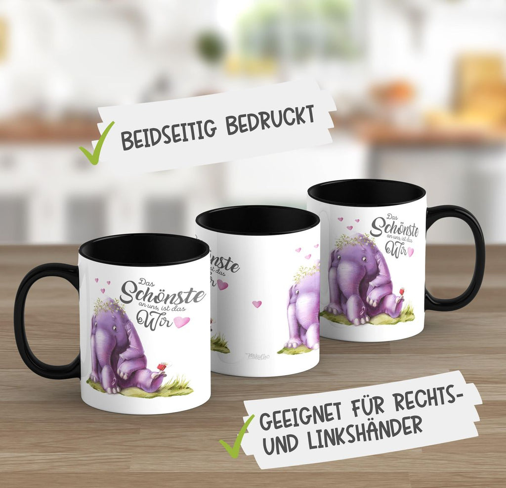 Keramik Tasse Das Schönste an uns, ist das Wir - von Mikalino