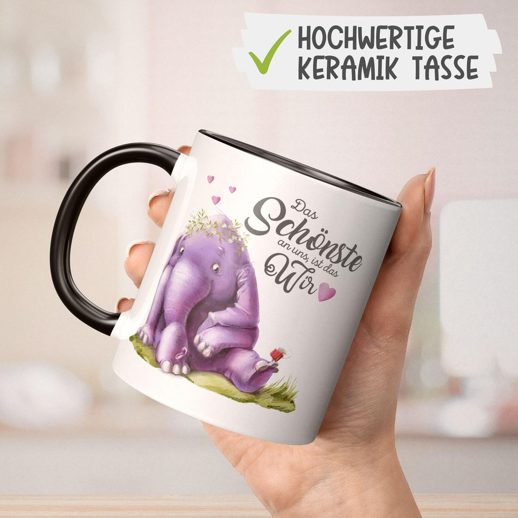 Keramik Tasse Das Schönste an uns, ist das Wir - von Mikalino