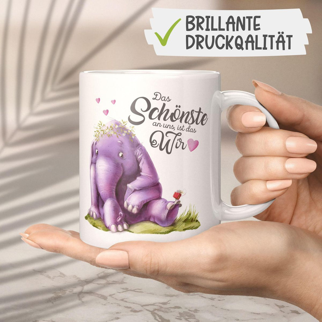 Keramik Tasse Das Schönste an uns, ist das Wir - von Mikalino