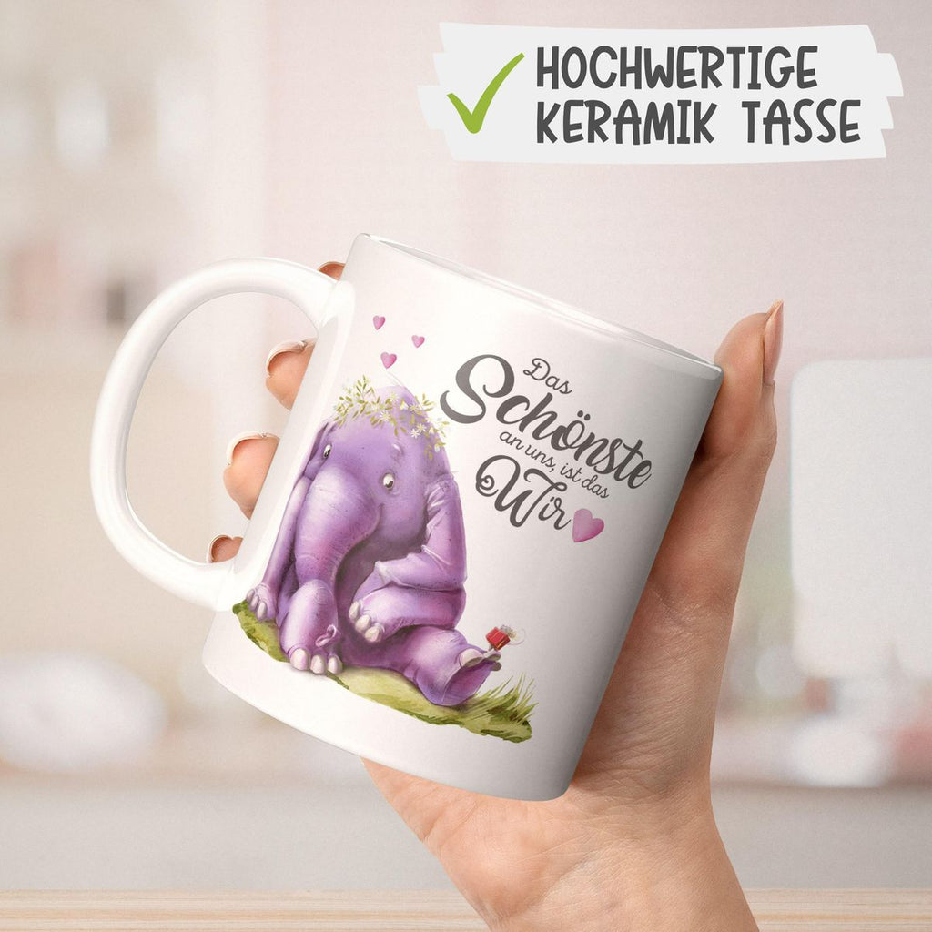 Keramik Tasse Das Schönste an uns, ist das Wir - von Mikalino