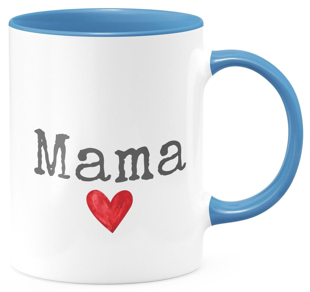 Keramik Tasse Mama mit Herz - von Mikalino