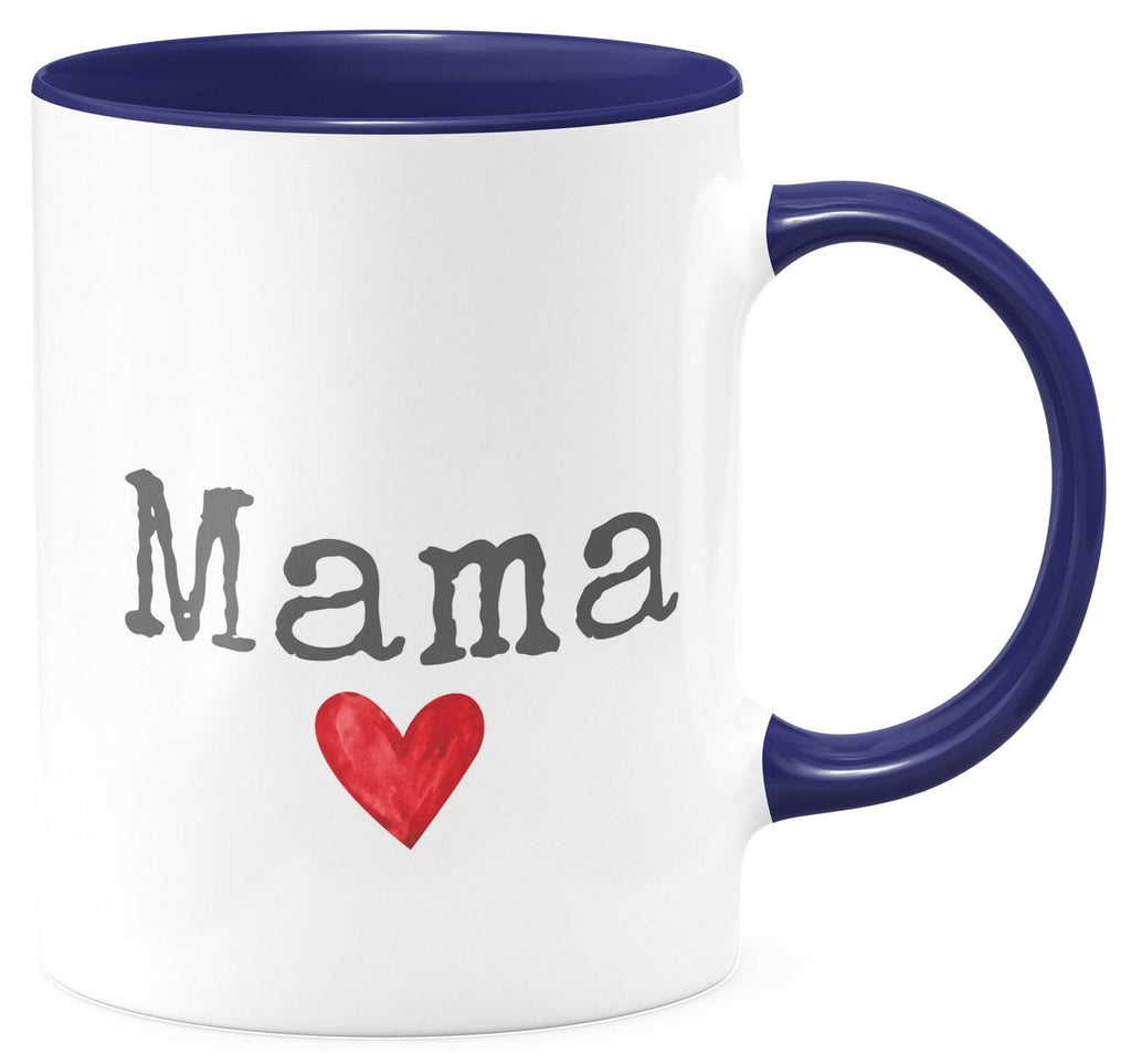 Keramik Tasse Mama mit Herz - von Mikalino