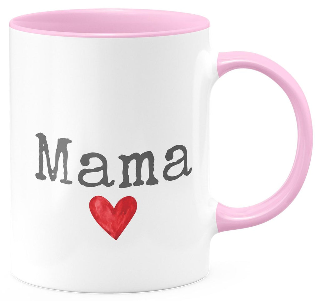 Keramik Tasse Mama mit Herz - von Mikalino