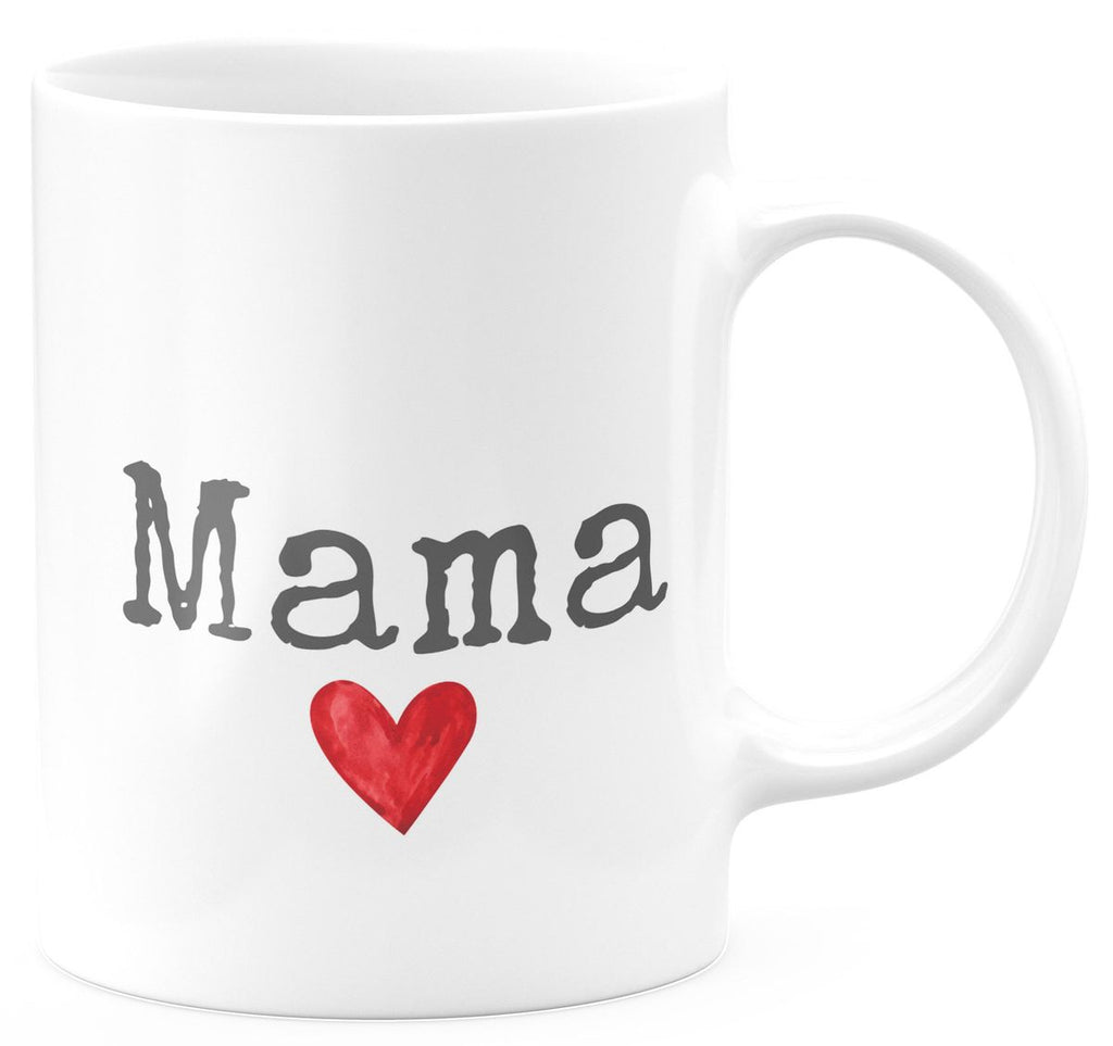 Keramik Tasse Mama mit Herz - von Mikalino