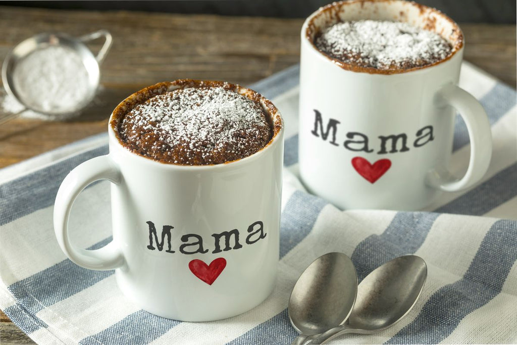 Keramik Tasse Mama mit Herz - von Mikalino