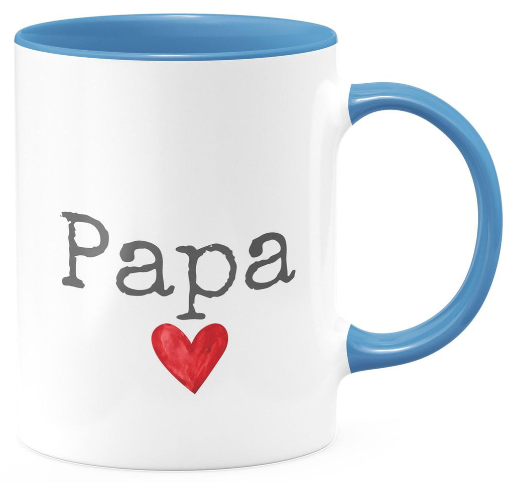 Keramik Tasse Papa mit Herz - von Mikalino