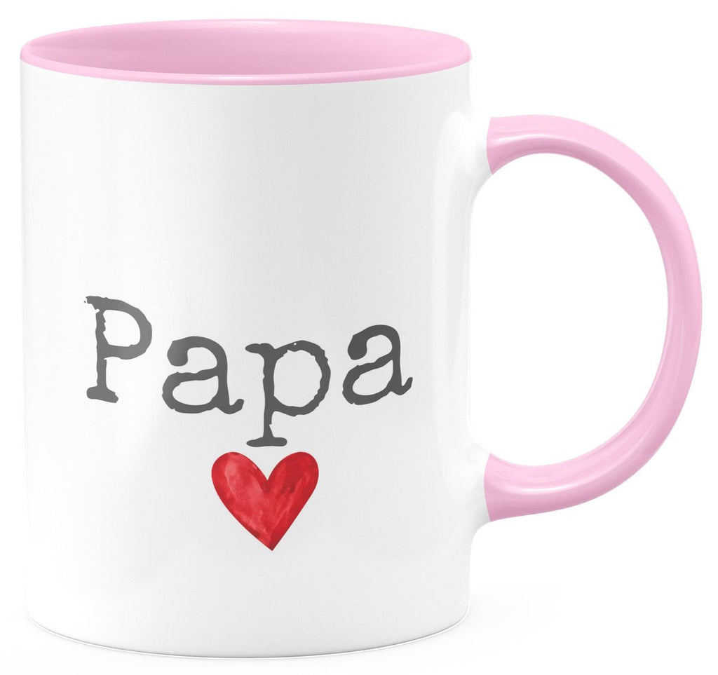 Keramik Tasse Papa mit Herz - von Mikalino