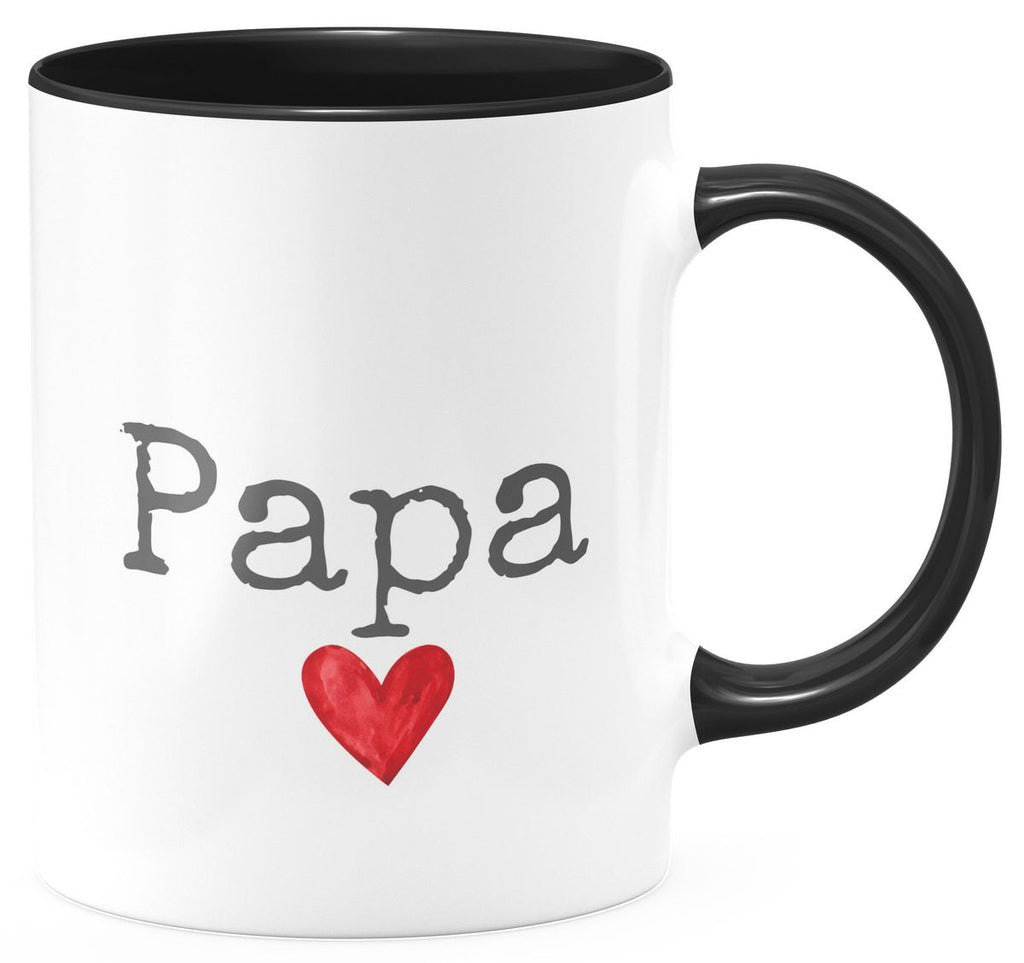 Keramik Tasse Papa mit Herz - von Mikalino