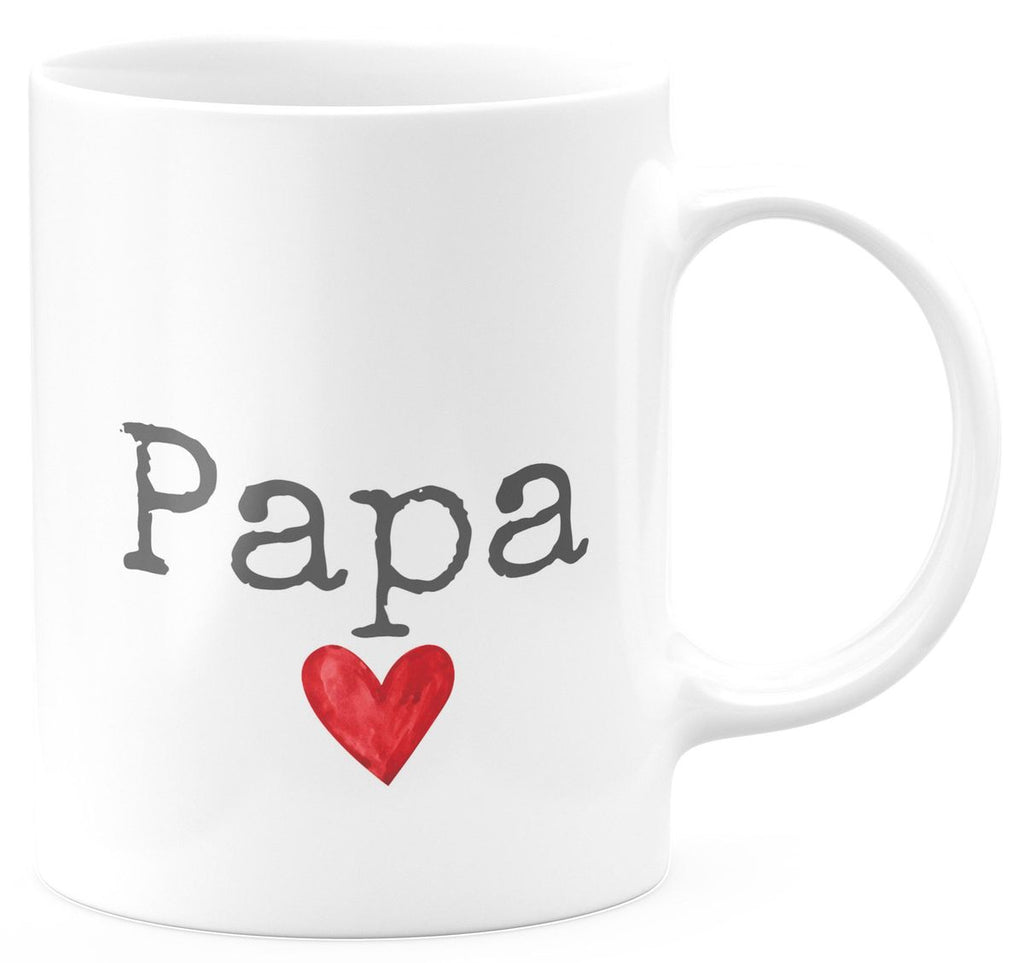 Keramik Tasse Papa mit Herz - von Mikalino