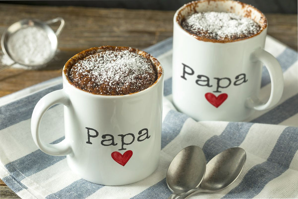 Keramik Tasse Papa mit Herz - von Mikalino