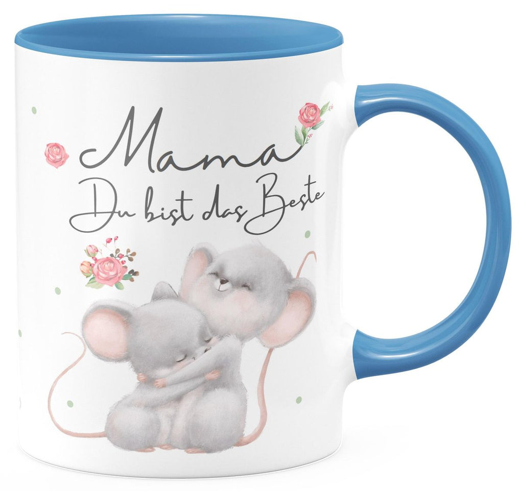 Keramik Tasse Mama du bist die Beste - von Mikalino