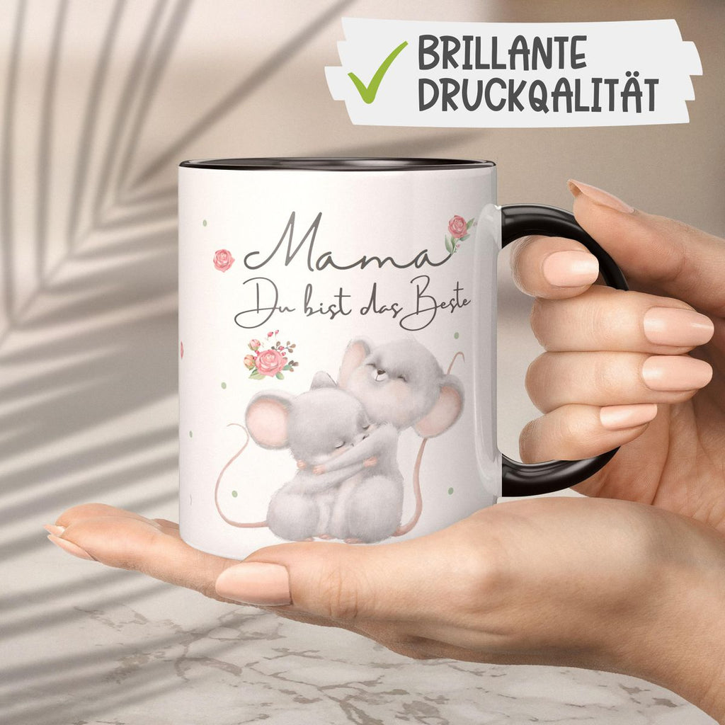 Keramik Tasse Mama du bist die Beste - von Mikalino