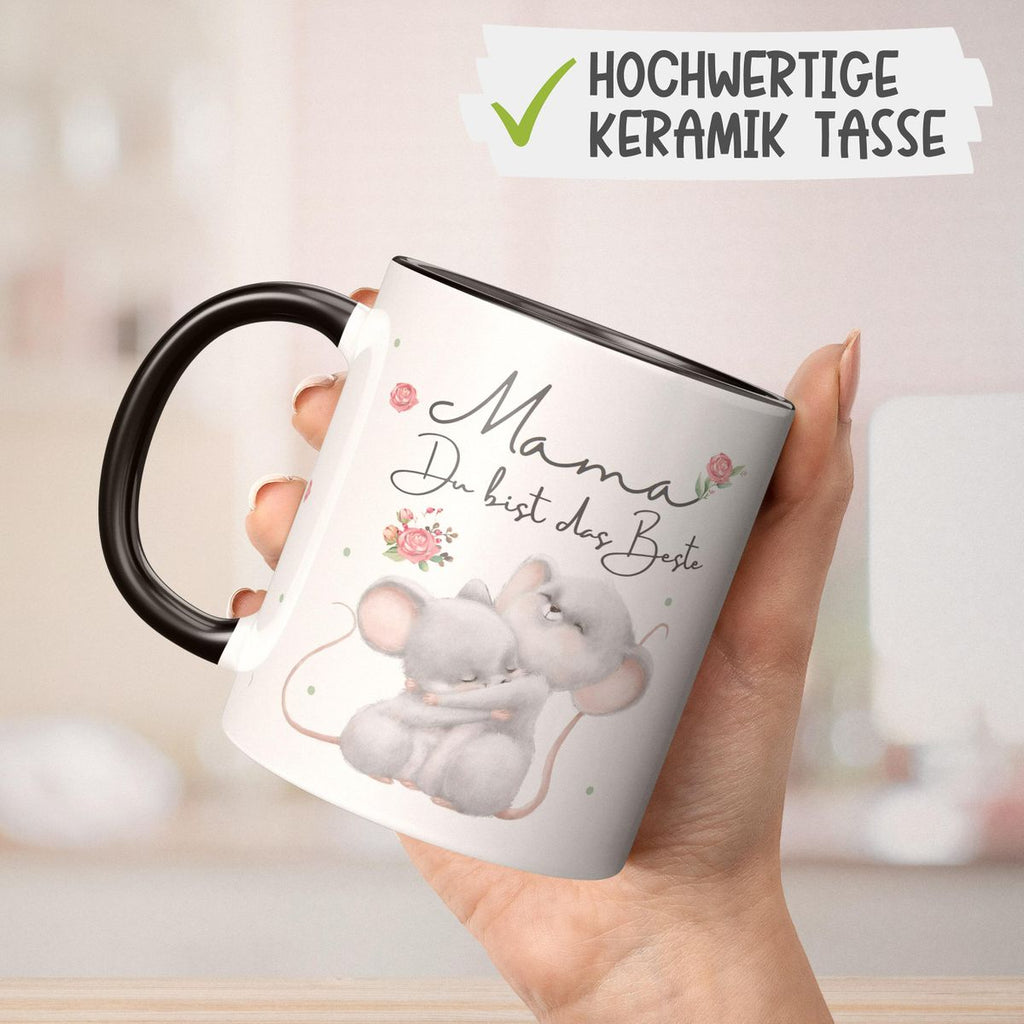 Keramik Tasse Mama du bist die Beste - von Mikalino