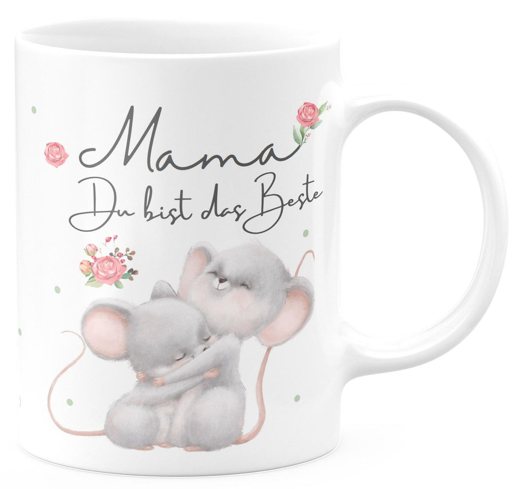 Keramik Tasse Mama du bist die Beste - von Mikalino