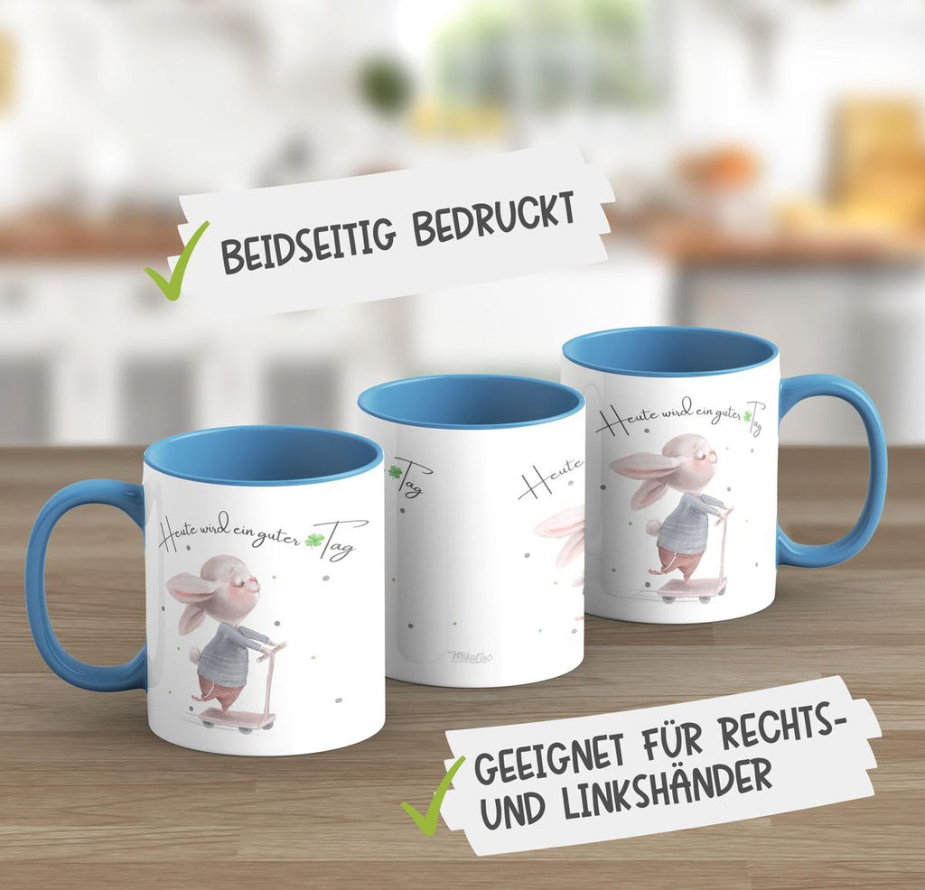 Keramik Tasse Heute wird ein guter Tag - von Mikalino