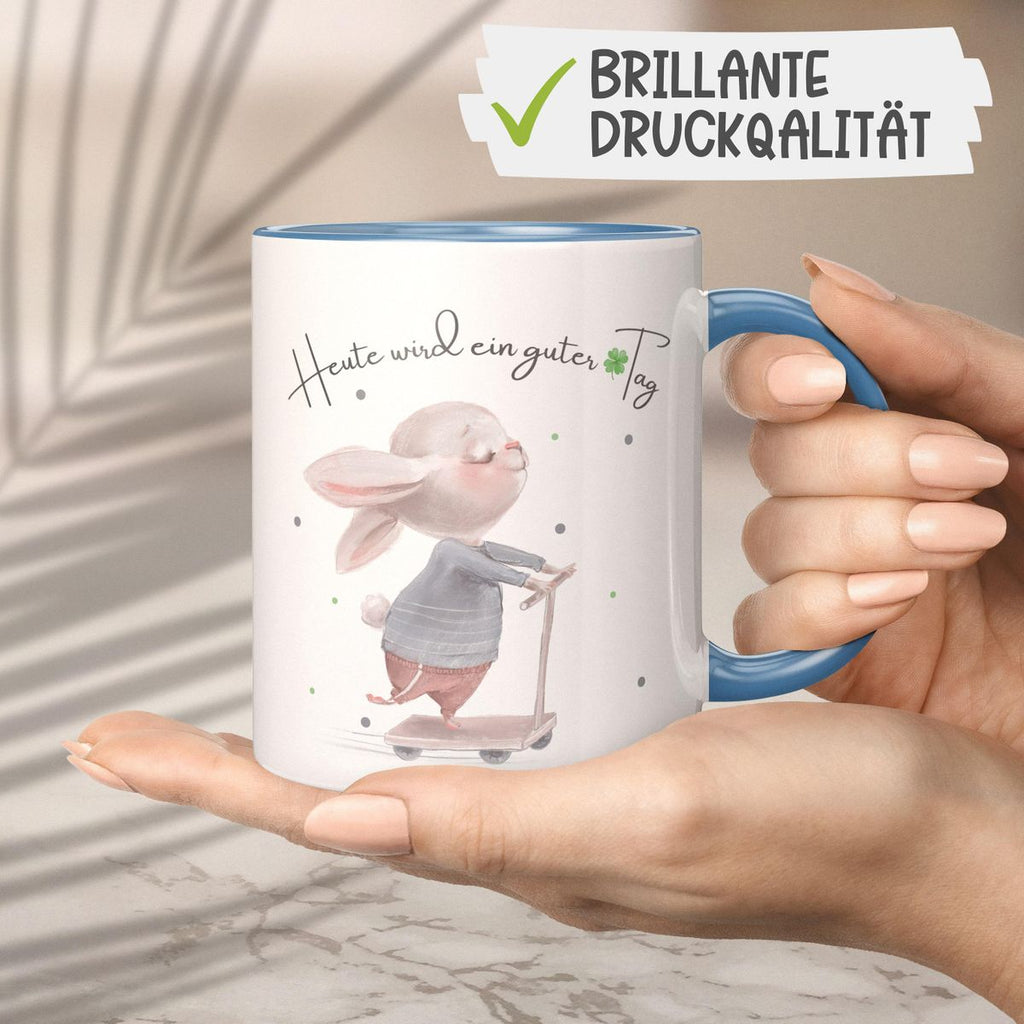 Keramik Tasse Heute wird ein guter Tag - von Mikalino