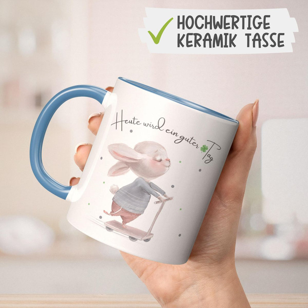 Keramik Tasse Heute wird ein guter Tag - von Mikalino