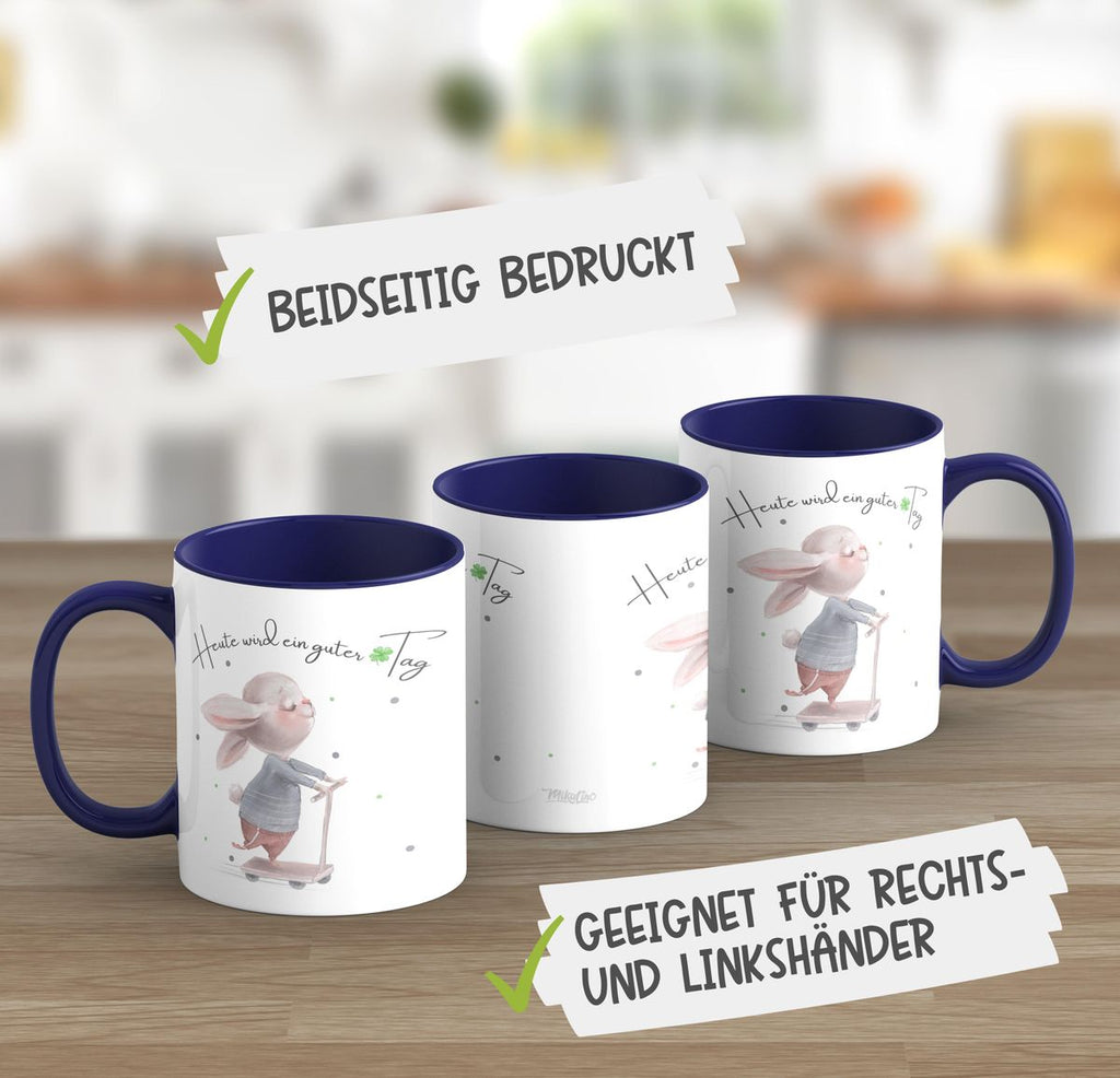 Keramik Tasse Heute wird ein guter Tag - von Mikalino