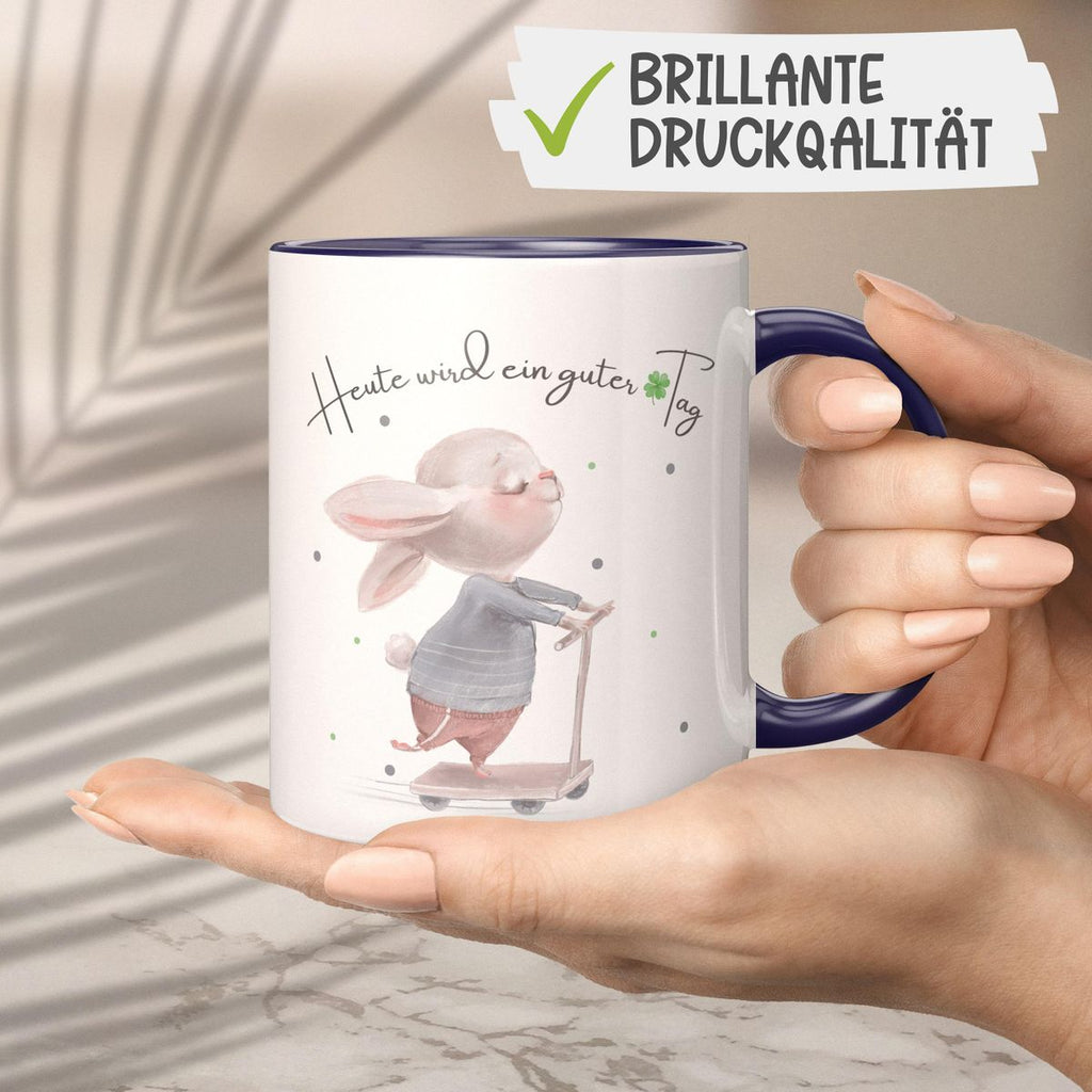 Keramik Tasse Heute wird ein guter Tag - von Mikalino