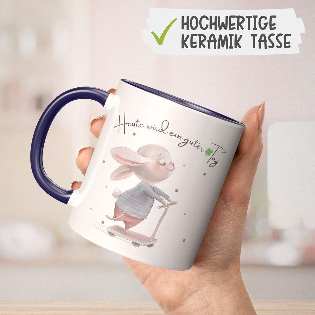 Keramik Tasse Heute wird ein guter Tag - von Mikalino