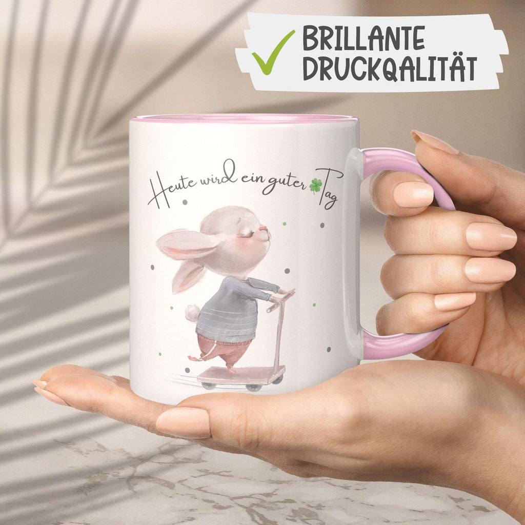 Keramik Tasse Heute wird ein guter Tag - von Mikalino