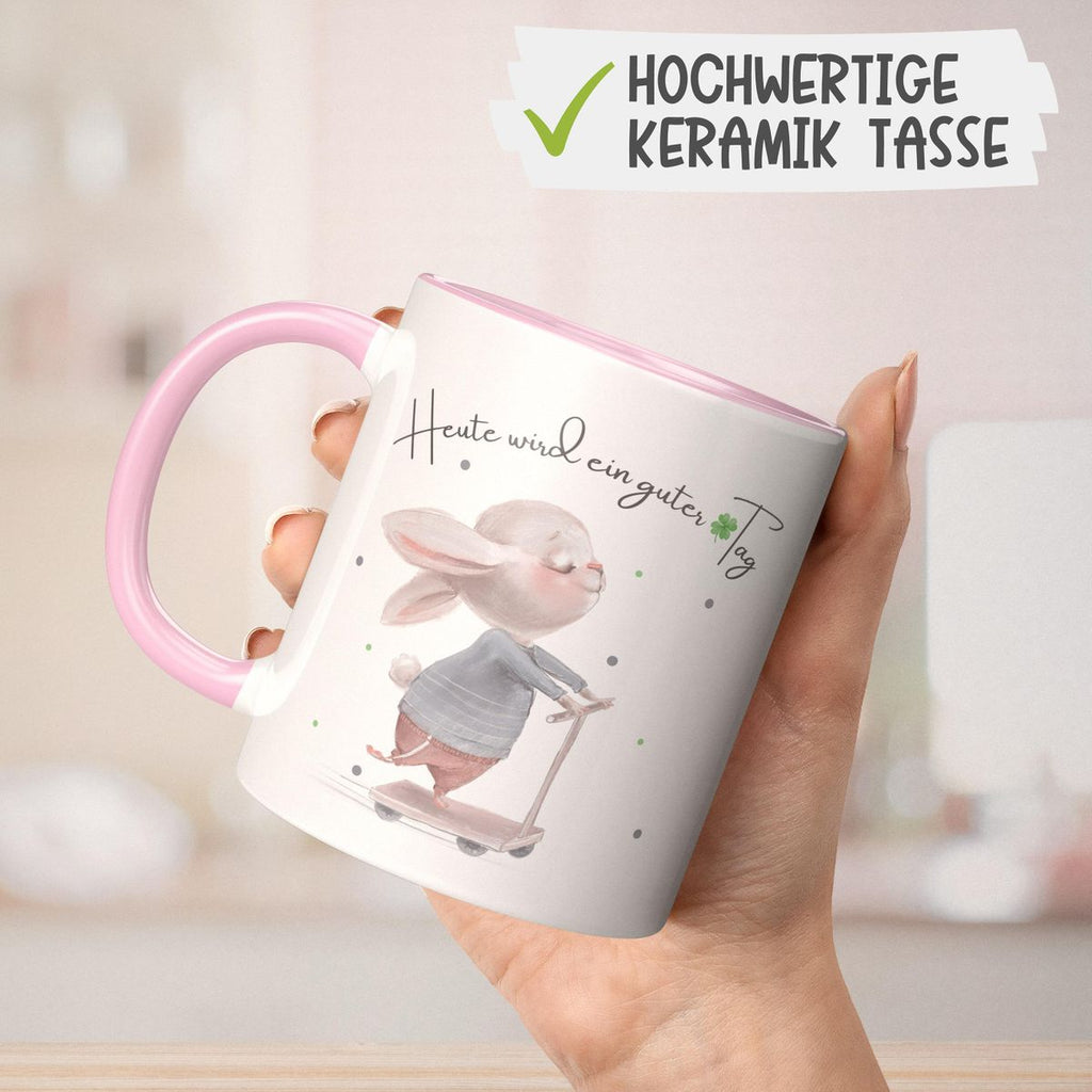 Keramik Tasse Heute wird ein guter Tag - von Mikalino