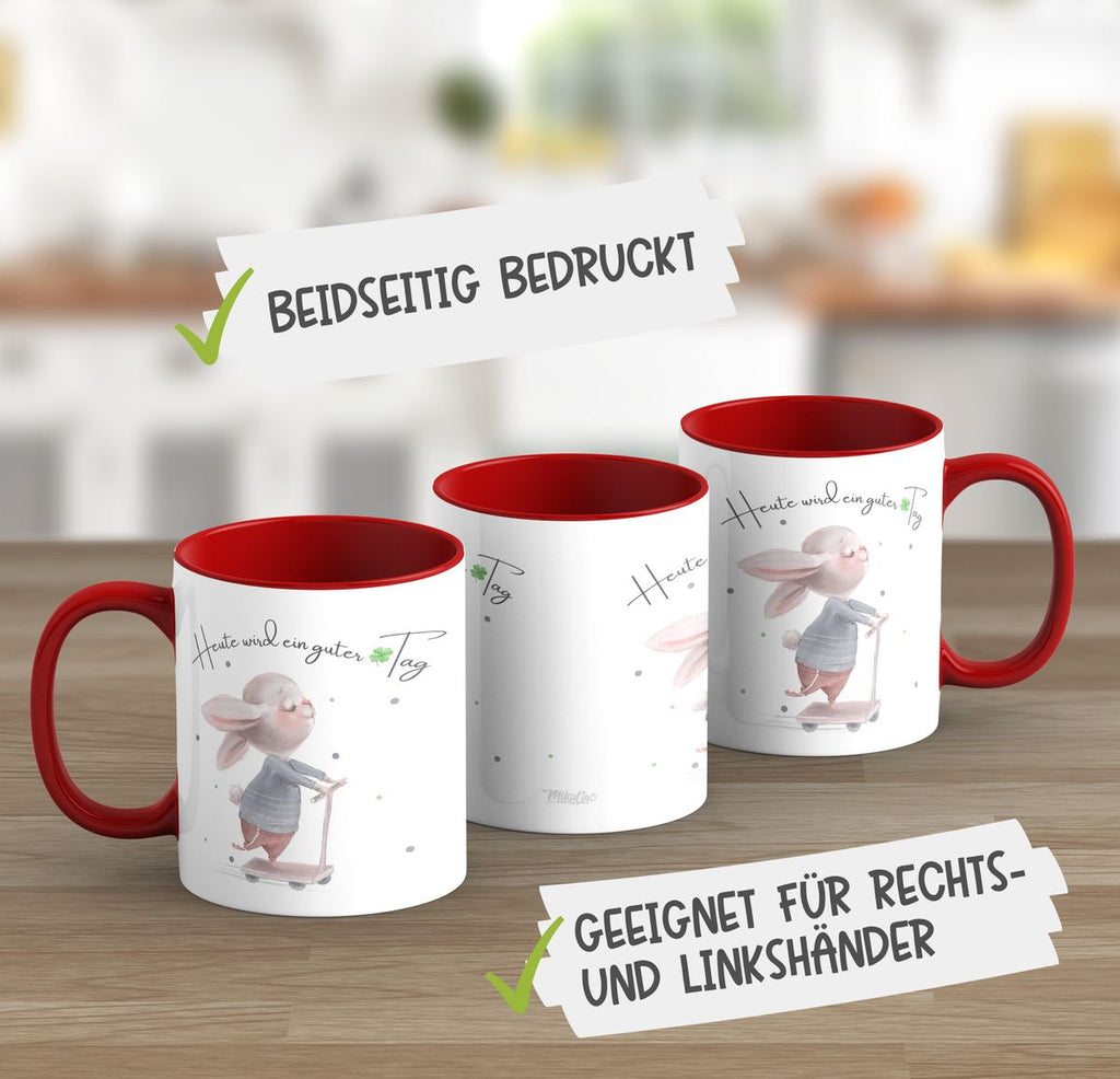 Keramik Tasse Heute wird ein guter Tag - von Mikalino