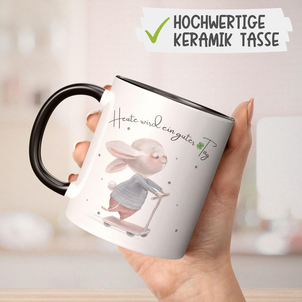 Keramik Tasse Heute wird ein guter Tag - von Mikalino